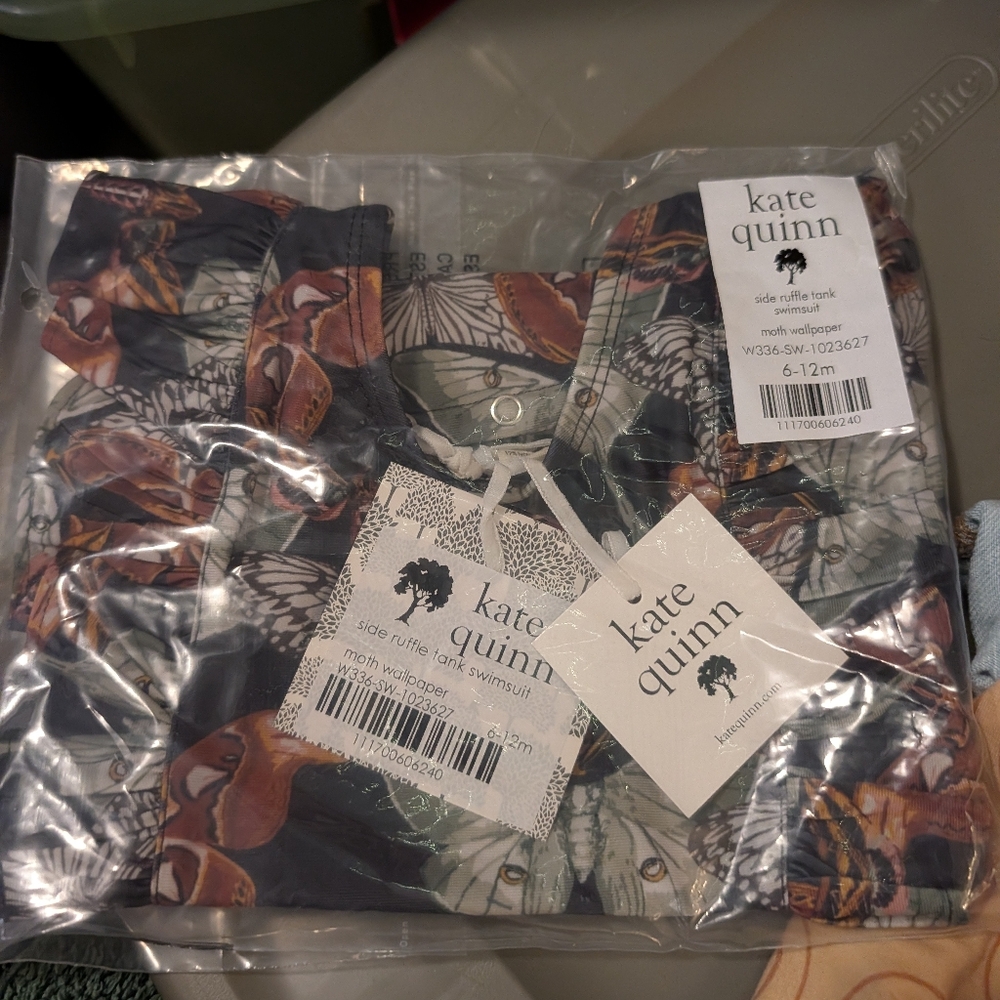 Kate Quinn Multicolor Insect Print Swimsuit